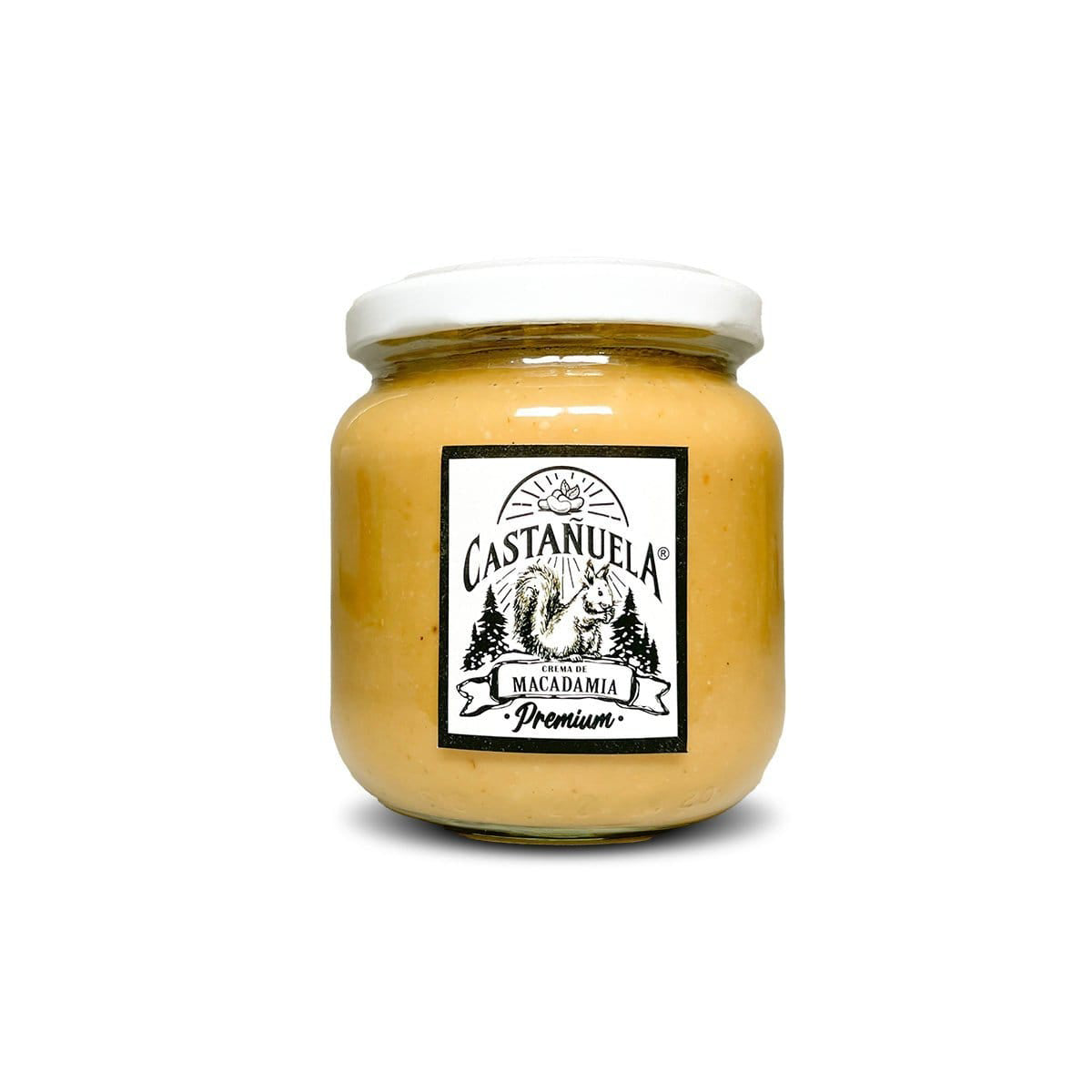 Crema de macadamia Castañuela en frasco de vidrio, 200 g, 100% natural